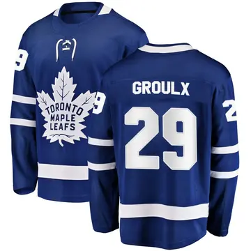 Men's Bo Groulx Toronto Maple Leafs ＃29 Breakaway Blue Home Jersey