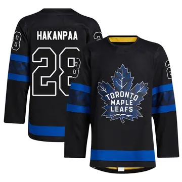 Men's Jani Hakanpaa Toronto Maple Leafs ＃28 Authentic Black Alternate Jersey