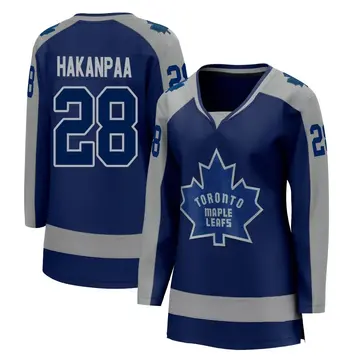 Women's Jani Hakanpaa Toronto Maple Leafs ＃28 Breakaway Royal 2020/21 Special Edition Jersey