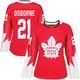 Women's Mark Osborne Toronto Maple Leafs ＃21 Authentic Red Alternate Jersey