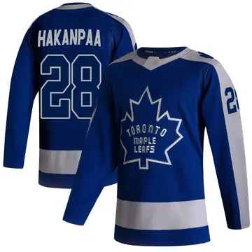 Youth Jani Hakanpaa Toronto Maple Leafs ＃28 Authentic Blue 2020/21 Reverse Retro Jersey