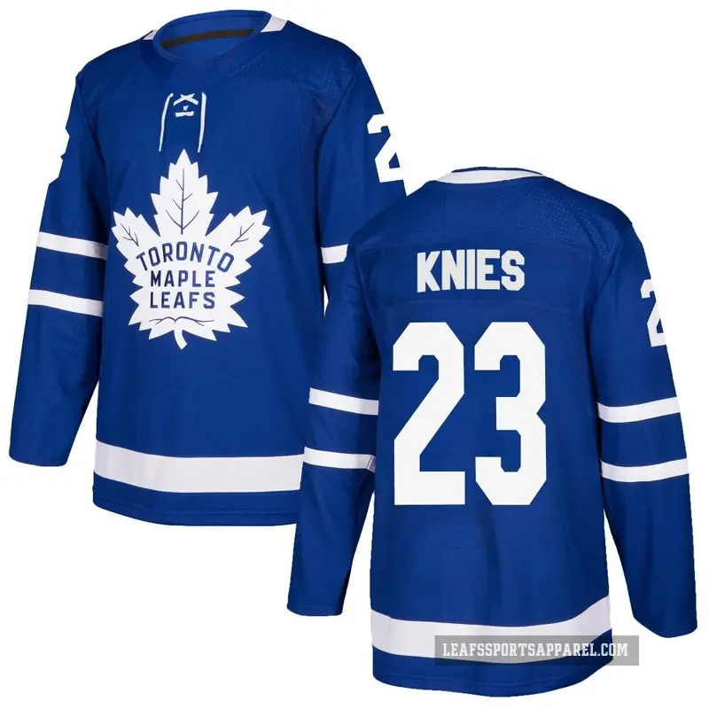 Youth Matthew Knies Toronto Maple Leafs ＃23 Authentic Blue Home Jersey