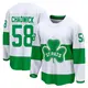 Youth Noah Chadwick Toronto Maple Leafs ＃58 Breakaway White St. Patricks Alternate Premier Jersey