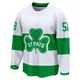 Youth Noah Chadwick Toronto Maple Leafs ＃58 Breakaway White St. Patricks Alternate Premier Jersey