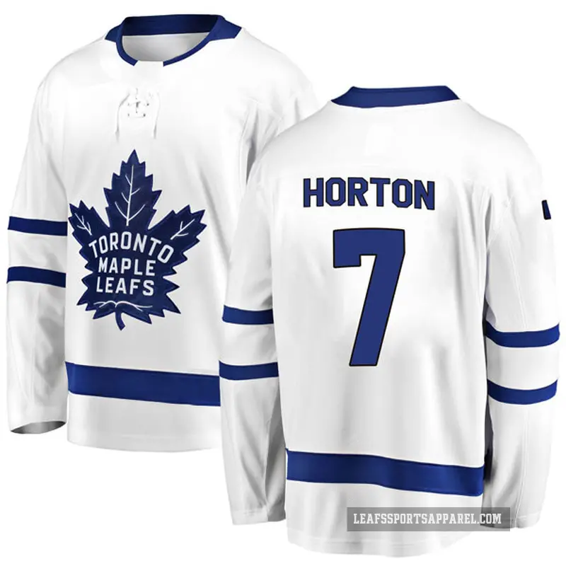 Youth Tim Horton Toronto Maple Leafs ＃7 Breakaway White Away Jersey